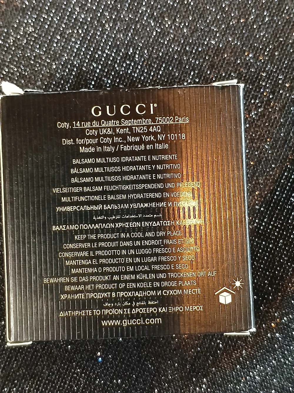 Gucci Turquoise and Gold Multi-Use Lip Balm Compact 8g/.28oz